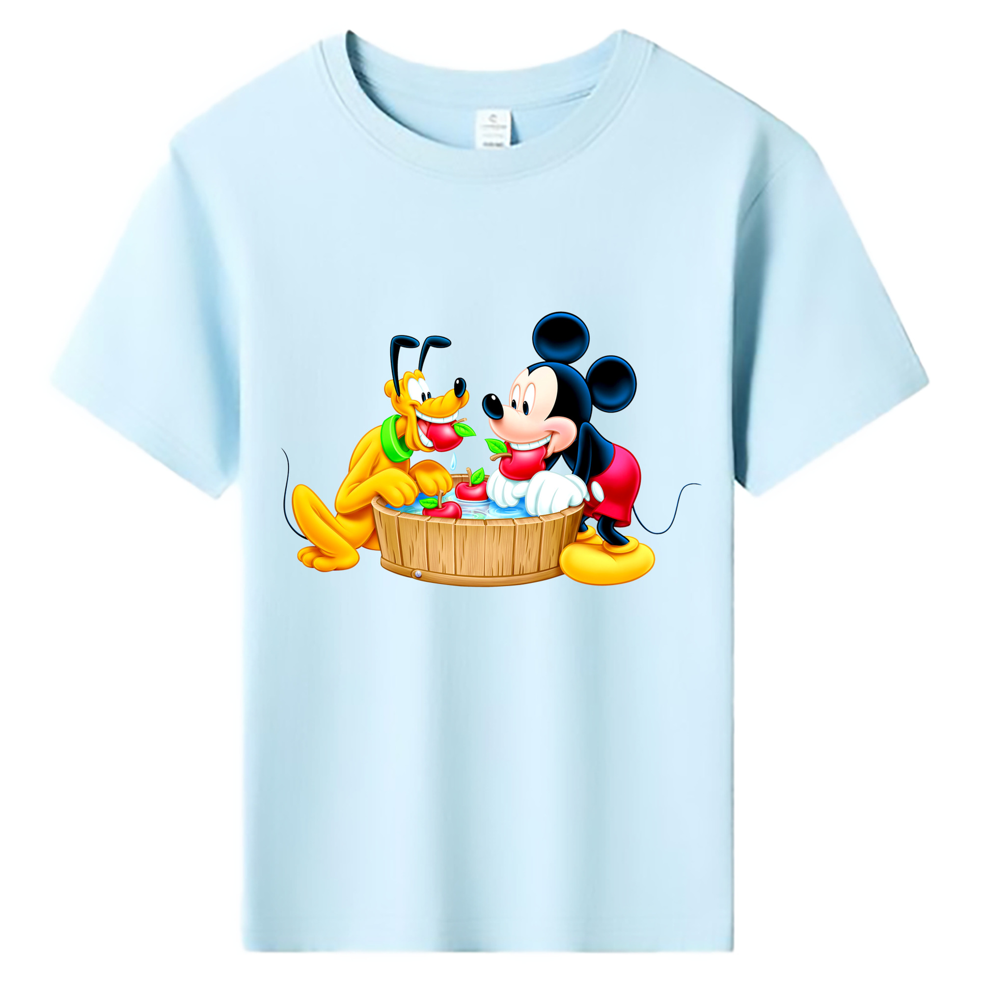 ミッキーマウス Mickey Mouse 綿100％キッズTシャツ（フロントプリント）